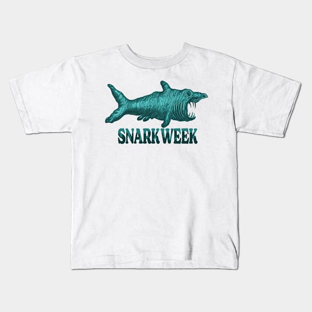 Blue Snark Week Kids T-Shirt by The Angry Possum